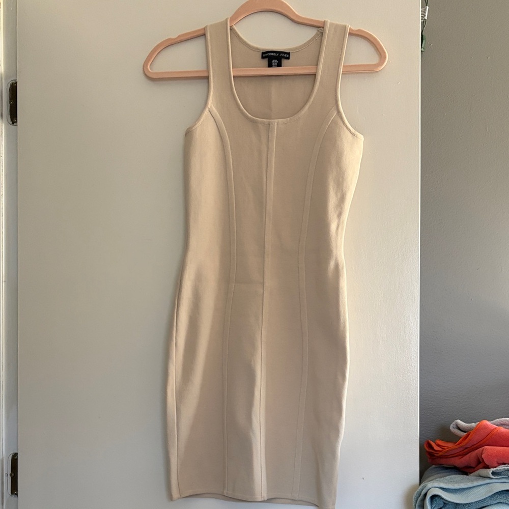 Sincerely Jules Cream Mini Dress